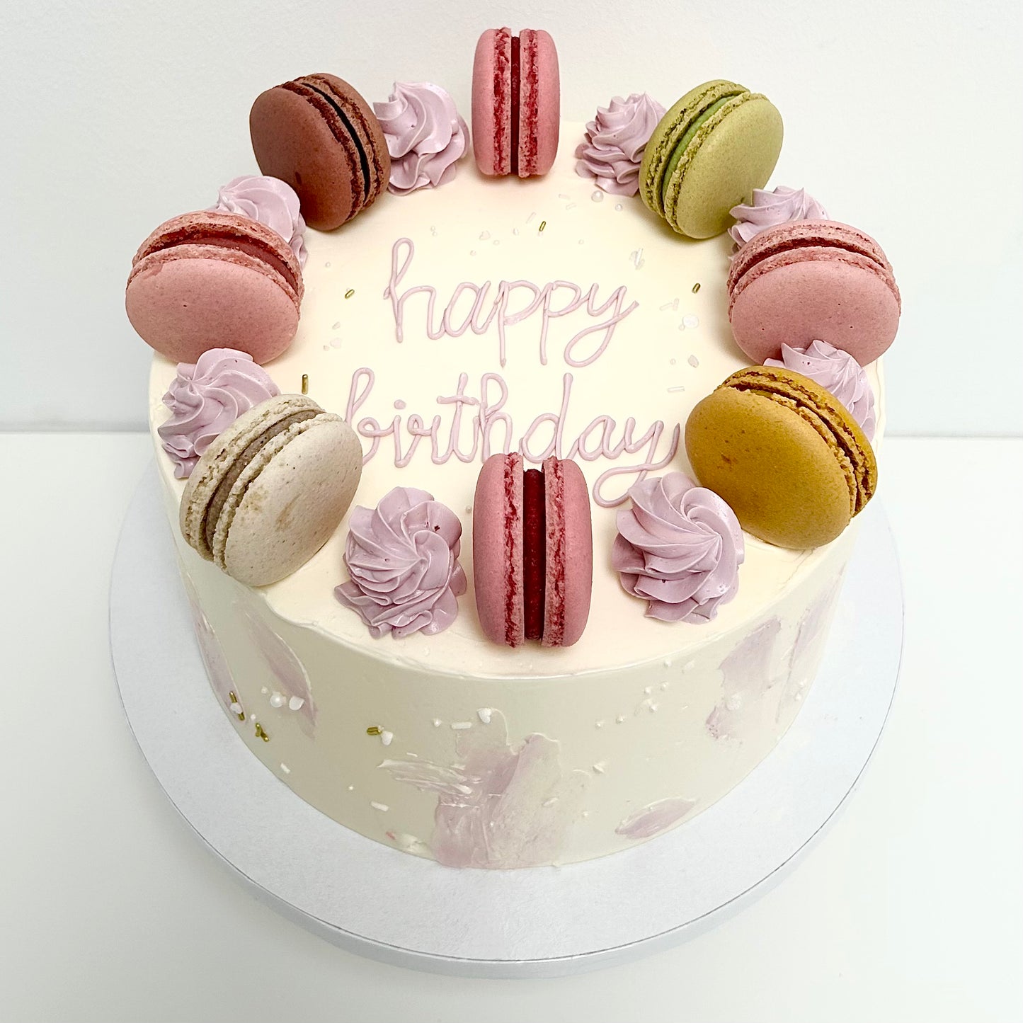 Macaron Torte Happy Birthday