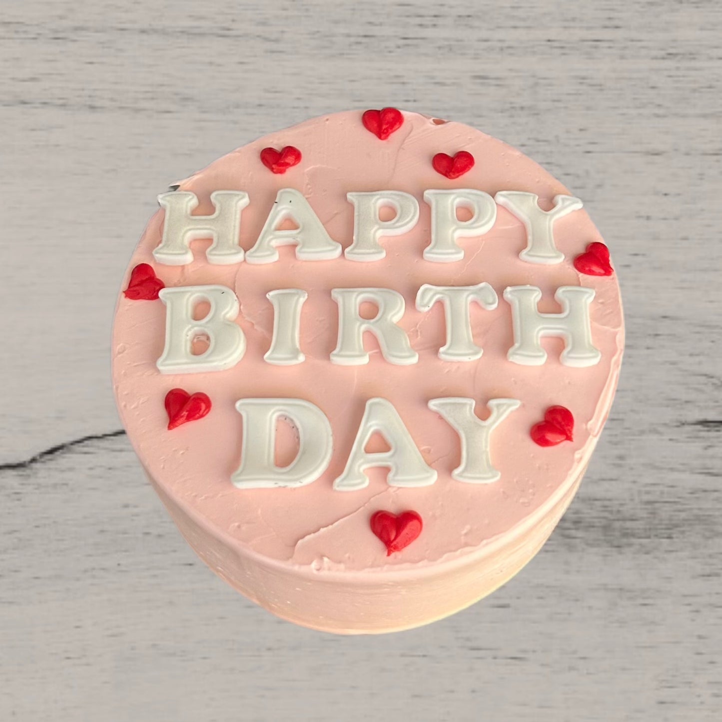 Personalisierbare Mini Torte mit Herzen 10cm ⌀