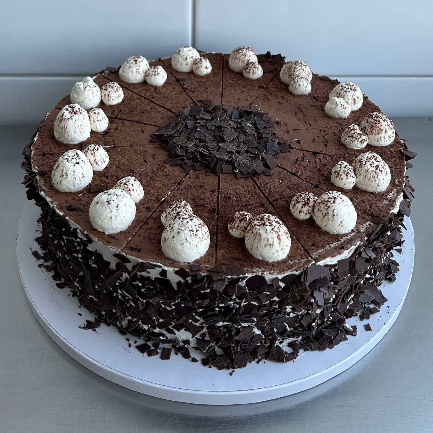 Klassische Sahnetorte verschiedene Geschmäcker