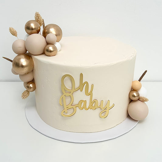 Gender reveal beige